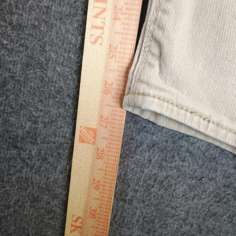 Levis Denizen 232 Slim Straight Fit Jeans Mens 30x30 Tan Beige Pockets‎ Zipper